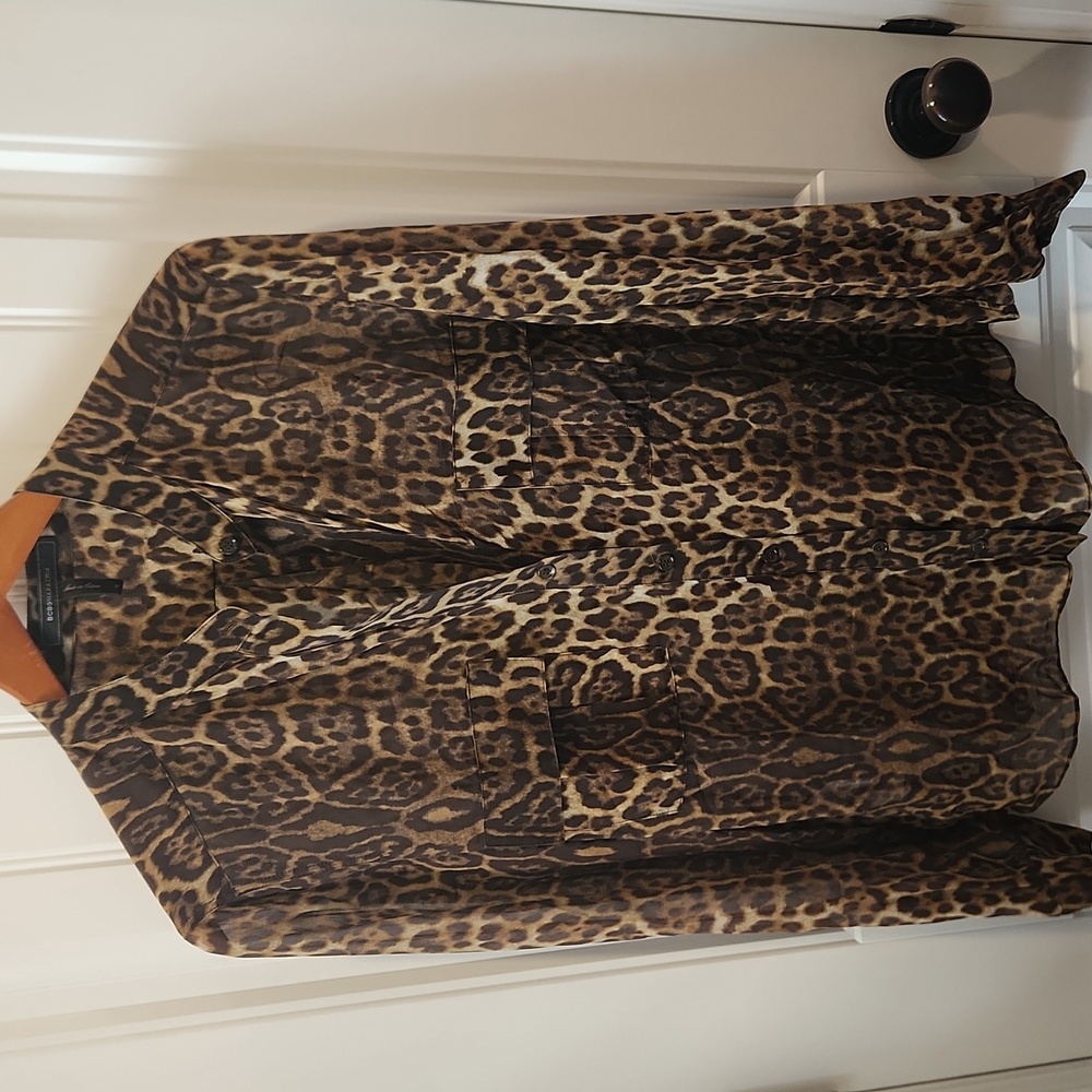 Womens Bcbgmaxazria 100% Silk Blouse